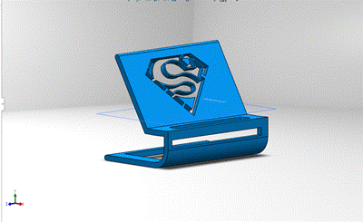 base for superman cell phone - 3D model önizlemesi