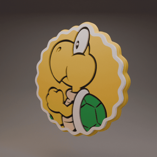 Koopa Troopa - Super Mario - Coaster and Display Piece