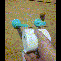 gif.gif STL file Paper roll holder・3D print object to download