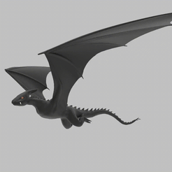 Square.gif STL file Batwing dragon・3D printer model to download