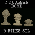 3-NUCLEAR-BOMB-1.gif pack of 3 fallout style nuclear bombs base 32 mm ready support and not