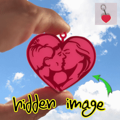 valentine's day keychain hidden image