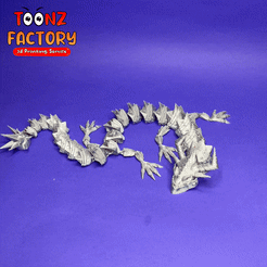Cn FACTORY Download OBJ file Armored Articulated Dragon • 3D printable design, ToonzFactory