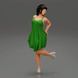 ezgif.com-gif-maker-5.gif Sexy Woman In Dress Having Fun Holding One Leg