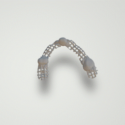 Armature.gif Download STL file Dental partial framework metal • 3D printable object, lablexter