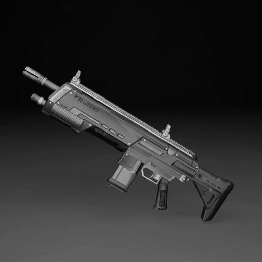 🔫 XCOM 2 Assault Rifle / Assault Rifle from XCOM 2・ OBJ File for 3D ...