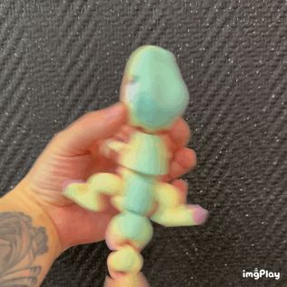 T-rex.gif Cute Flexi Tiny T-rex print in place no support