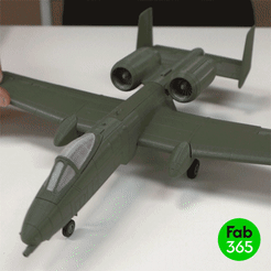 fab365_A-10.gif 3D-Datei A-10 Thunderbolt-II・3D-druckbares Modell zum Herunterladen