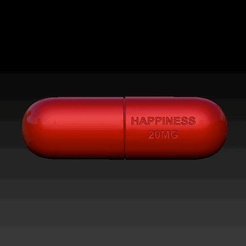 H-pill.gif Télécharger fichier STL Pilule de Viagra, pilule du bonheur et pilule de Vicodin • Plan imprimable en 3D, morganspear3D
