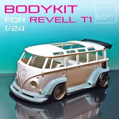 0.gif 3D file Bodykit for T1 Bus Revell 1-24th Modelkit・Model to download and 3D print