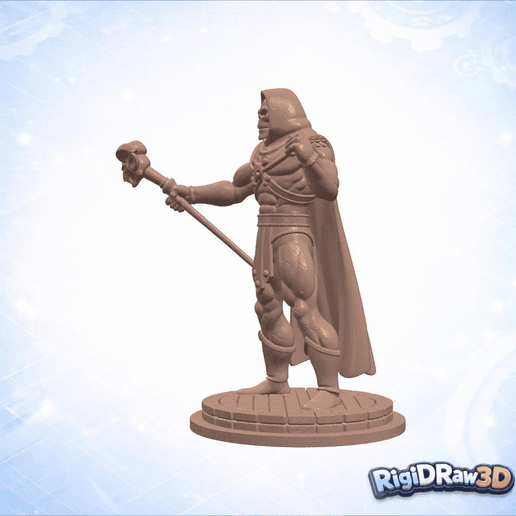 Skeletor Warrior With Ram Staff – RDW3D-O7577