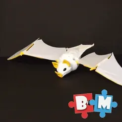 gif.gif STL file White bat BEAST MIX・3D printable model to download
