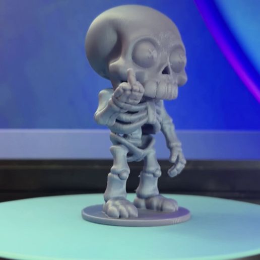 💀 Flippers – Skeleton Bones | Cute Attitude Figurine | Middle Finger ...