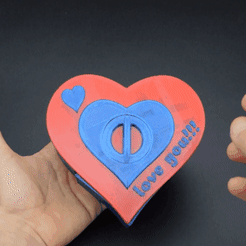 111.gif STL file Gearbox-heart・3D printing idea to download, Hom_3D_lab