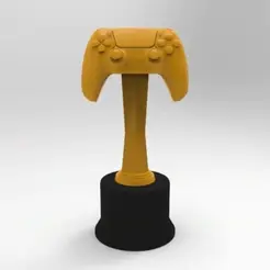 Diseño-sin-título.gif STL file Gamer Trophy - Play Station Joystick・Model to download and 3D print, Nic0_