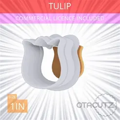 Tulip~1in.gif Tulip Cookie Cutter 1in / 2.5cm