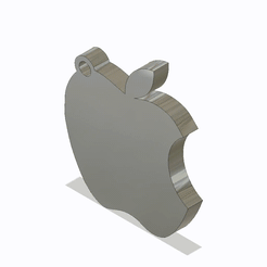 Apple.gif Download STL file Keychain Apple • 3D print template, Creator-blip