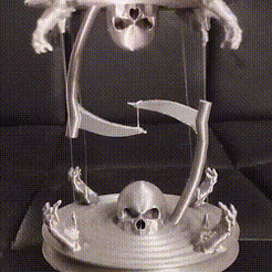 bloggif_64076a945c04b.gif STL file Tensigrity Death floating table. 💀 Tensigrity Death 💀・3D printer design to download