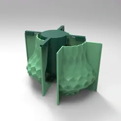 untitled.2083.gif STL file faceted origami mold faceted cement flower pot polyplanter・3D printer design to download, nikosanchez8898