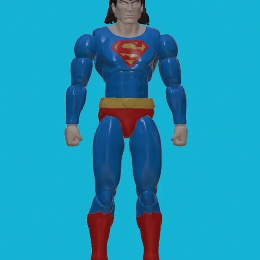 🦸‍♂️ Superman 90's ARTICULATED POSABLE RESIN ACTION MALE FIGURE