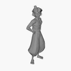 Aladdin.gif Archivo STL Aladino Low Poly・Objeto imprimible en 3D para descargar, Frikarte3D