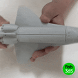 Foldable_Space_Shuttle_01.gif Archivo 3D Transbordador espacial plegable・Modelo de impresora 3D para descargar