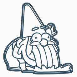 GIF-GNOMO.gif STL file GNOME COOKIE CUTTER GRAVITY FALLS・Model to download and 3D print