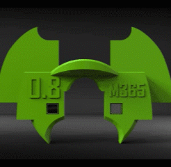20200705_215857.gif Free STL file Xiaomi m365 butterfly with a magnet, 0.8mm・3D print design to download