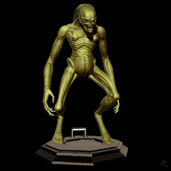 GIF2.gif STL file Alien Newborn - resurrection・3D printing design to download, drahoslibor