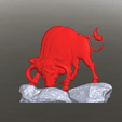 Animation7.gif The Majestic Bull with a Fiery Gaze - Rapid Print 2.5D
