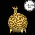 Fat-Giraffe.gif Chubby Giraffe with Pen Holder Version Included