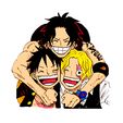 GIF-1.gif STL file ONE PIECE LUFFY / SABO / ACE - COOKIE CUTTER / ANIME・Design to download and 3D print