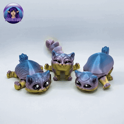 ezgif.com-gif-maker-9.gif 3D-Datei Glückskatzen・Design für 3D-Drucker zum herunterladen