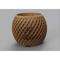 20220103_185004.gif Download STL file trapezoid flower pot / vase • 3D printing design, asabatella
