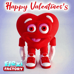 Dan-Sopala-Flexi-Factory-Heart_Valentines.gif Flexi Print-in-Place Herbert the Heart