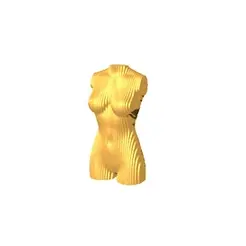 GIF.gif Fichier STL Torse de femme en tranches・Plan à imprimer en 3D à télécharger