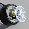 Webp.net-gifmaker.gif WORK vs xx rims with ADVAN tires wheels for diecast and HOT wheels RC scale models