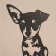 20240131_225122.gif line art the dog, wall art dog, 2d art dog, chiwawa, chihuahua