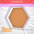 Hexagon~4.75in.gif Hexagon Cookie Cutter 4.75in / 12.1cm