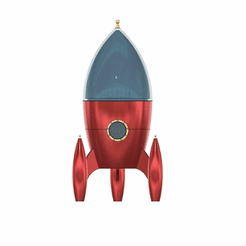 ezgif.com-gif-maker.gif Archivo STL Dispensador de caramelos Rocket・Modelo para descargar e imprimir en 3D, 3Dprintsandgifts