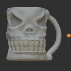 20230813_155520.gif STL file Skull Can Holder・3D print object to download
