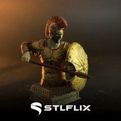 Ss STLFLIX STL-Datei Griechische Büste kostenlos・3D-Drucker-Modell zum herunterladen, STLFLIX