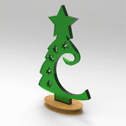 Tree1.gif Файл STL Рождественская елка・Шаблон для 3D-печати для загрузки