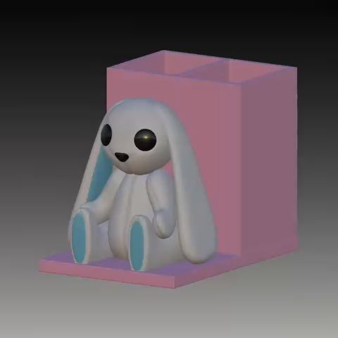 converted_161.mp4 Urso coelhinho, porta-lápis, caddy