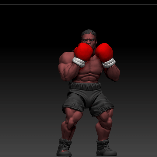 Mike Tyson Masters of the universe vintage style action figure for 3D printing