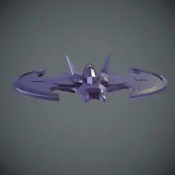 Batwing.gif The Batwing - Low Poly Style STL