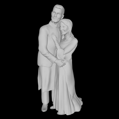ezgif-4-1341603528.gif STL file ROMANTIC WEDDING COUPLE WITH TRADITIONAL JEWELLRY - CHARACTERS- PEOPLE- HUMAN - FIGURES- BRIDE AND GROOM・3D printing idea to download