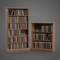 Books.gif Fichier STL Bookshielf miniature・Design pour imprimante 3D à télécharger