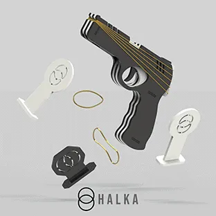 Rubber-Gun.gif Rubber Launching Gun, Pistol, Rifle, Weapon, Rubber Gun, Crossbow, Toy Gun, Rubber Launching, Mechanism, Deagle, CSGO, Valorant, mechanism toys