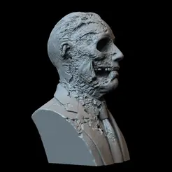 GusFaceOffTurnaround.gif 3D file Gustavo Fring 'Face Off' version, from Breaking Bad・3D printable design to download